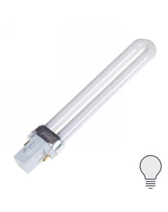 Лампа энергосберегающая дуга G23 9 Вт свет холодный белый Uniel