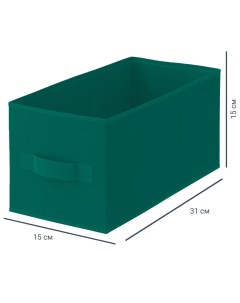 Короб KUB 31x15x15 см 6 9 л полипропилен цвет зеленый Spaceo