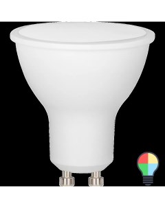 Лампа светодиодная GU10 230 В 6 Вт спот матовая 440 лм регулируемый цвет света RGBW Gauss