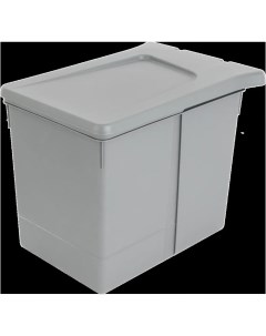 Контейнер для мусора Aff навесной 15 л 34 5x29 5x25 см пластик цвет серый Nobrand