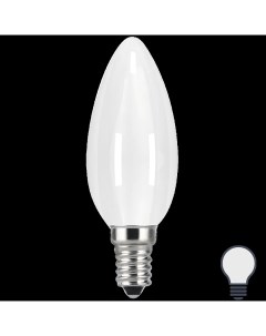 Лампа светодиодная Filament Milky Е14 9 Вт свеча нейтральный белый свет для диммера Gauss