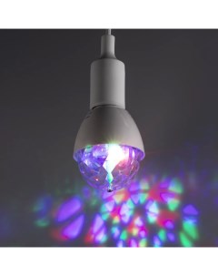Лампа светодиодная Disco E27 230 В 3 Вт 240 лм регулируемый цвет света RGB Nobrand
