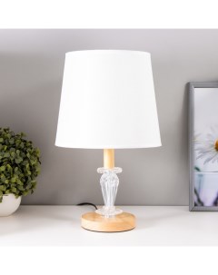 Настольная лампа RISALUX Гелла E27 40Вт Белый Nobrand