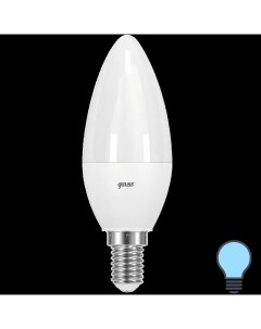 Лампа светодиодная E14 7 Вт свеча 590 Лм холодный белый свет для диммера Gauss