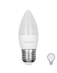 Лампа светодиодная свеча 7Вт 600Лм E27 нейтральный белый свет Osram