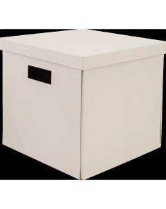 Коробка складная 31x31x30 см картон цвет бежевый Storidea