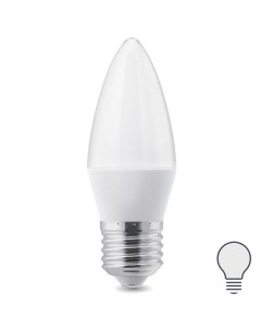 Лампа светодиодная E27 220 240 В 7 Вт свеча матовая 600 лм нейтральный белый свет Nobrand