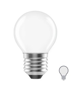 Лампа светодиодная E27 220 240 В 4 Вт шар матовая 400 лм нейтральный белый свет Lexman
