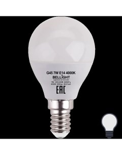 Лампа светодиодная Е14 шар 7 Вт 600 Лм нейтральный белый свет Bellight