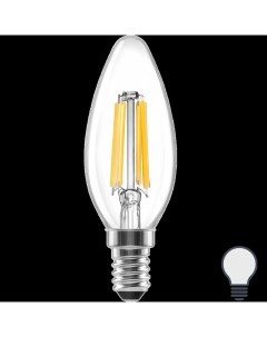 Лампа светодиодная E14 220 240 В 6 Вт свеча прозрачная 800 лм нейтральный белый Lexman