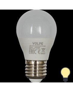 Лампа светодиодная Volpe Norma E27 220 В 11 Вт шар 900 лм тёплый белый свет Ace camp