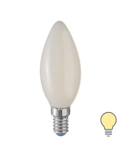Лампа светодиодная Volpe филаментная свеча 6 Вт Е14 600 Лм матовая теплый белый свет Ace camp