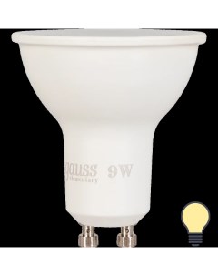 Лампа светодиодная LED Elementary MR16 GU10 220 В 9 Вт спот матовый 640 лм тёплый Gauss