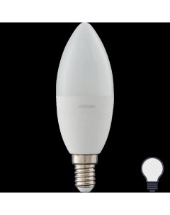 Лампа светодиодная Antibacterial E14 220 240 В 7 5 Вт свеча 806 лм нейтральный белый Osram
