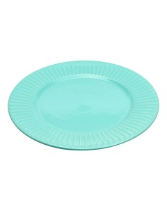 Тарелка столовая 26 см голубая Fun kitchen