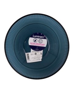 Тарелка суповая Louison London Topaz стекло голубая 20 см Luminarc