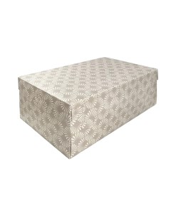 Коробка для хранения Ливистона 02 33x20x13 см полипропилен коричнево белый Nobrand