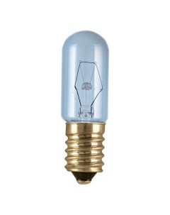 Лампа накаливания Е14 15 Вт для xолодильника трубка прозрачная Osram