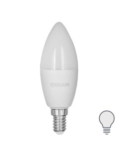 Лампа светодиодная свеча 9Вт 806Лм E14 нейтральный белый свет Osram