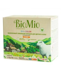 Стиральный порошок Bio Color с экстрактом хлопка 1 5 кг Biomio