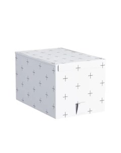 Короб для хранения 16 5x18x28 см полиэстер цвет белый Spaceo