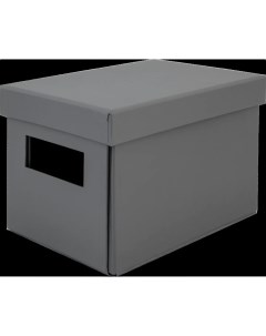 Коробка складная 20x12x13 см картон цвет серый Storidea