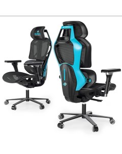 Кресло геймерское Typhon синее Eureka