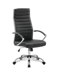 Кресло офисное Style EX 528 экокожа хром черное 531947 Brabix