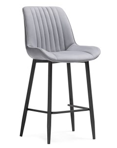 Полубарный стул Седа светло серый черный Мебельные решения