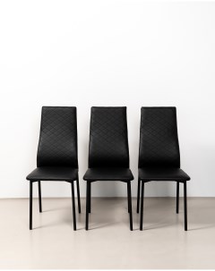 Комплект стульев для кухни SANYAK Ромб Стандарт Черный 3 шт Sanyak столы и стулья