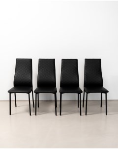 Комплект стульев для кухни SANYAK Ромб Стандарт Черный 4 шт Sanyak столы и стулья