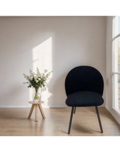 Стулья для кухни Arrau art с мягким сиденьем велюр черный Arrau-furniture