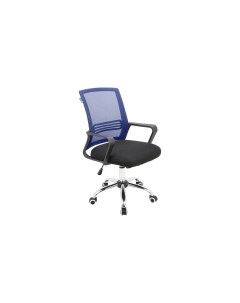 Офисное кресло кресла AL 776 Ткань черная Сетка синяя Alsav