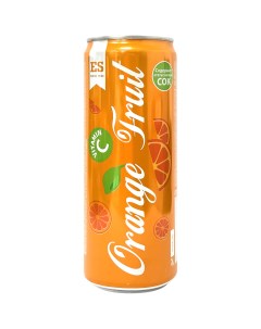 Напиток газированный Orange Fruit 0 33 л ж б Export style