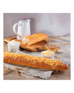 Багет Французский с сыром 300 г Мясновъ пекарня