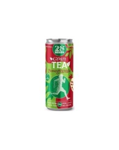 Газированный напиток Колд брю Зеленый чай Гранат 330 мл 28 seeds
