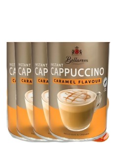 Кофейный напиток быстрорастворимый Cappuccino Caramel Flavour 200 г х 4 шт Bellarom