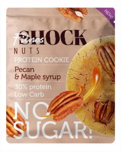 Печенье неглазированное Protein Cookie Nuts 12 шт вкус пекан кленовый сироп Fitnesshock