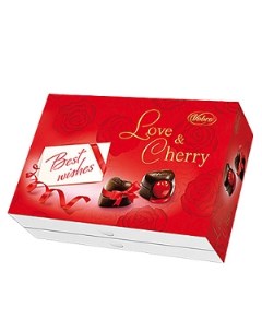 Шоколадные конфеты Love Cherry Любовь и Вишня с вишней в алкоголе 290 г Vobro