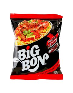 Лапша Big Bon со вкусом говядины и томатным соусом с базиликом 75 г x 48 шт Bigbon
