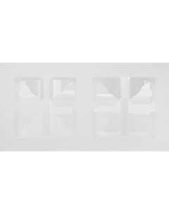 Рамка для розеток и выключателей Vesna 2 поста вертикальная цвет белый Lezard