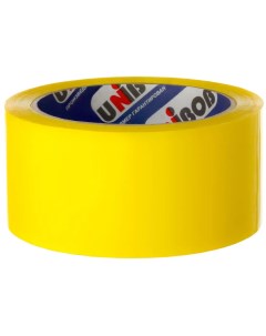 Лента клейкая упаковочная 48Мм x 66М цвет жёлтый Unibob
