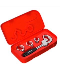 Универсальный ключ для труб в коробке чёрно серебристый Nobrand