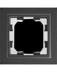 Рамка для розеток и выключателей 1 пост IP44 цвет черный Brite