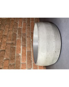 Накладная раковина из бетона DS 4 серая круглая Dauri