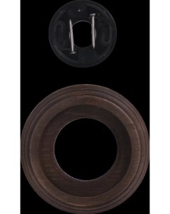 Рамка для розеток и выключателей Старое Дерево 1 пост цвет коричневый Electraline