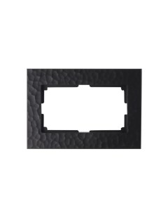 Рамка для розеток и выключателей Hammer W0082408 2 поста цвет черный Werkel