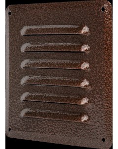 Решетка вентиляционная GM1515B 150x150 мм металл цвет коричневый Ore