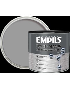 Грунт эмаль по ржавчине 3 в 1 PL цвет серый 2 7 кг Empils