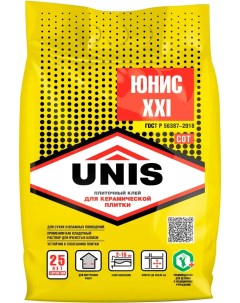 Клей для плитки XXI 5 кг Unis